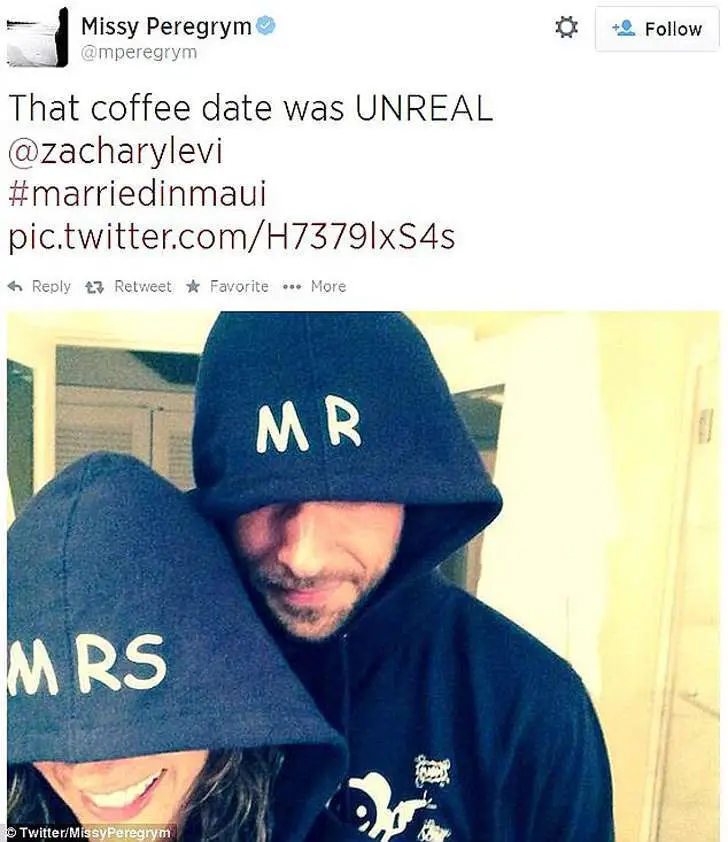 Is Zachary Levi dating someone after Divorcing Missy Peregrym